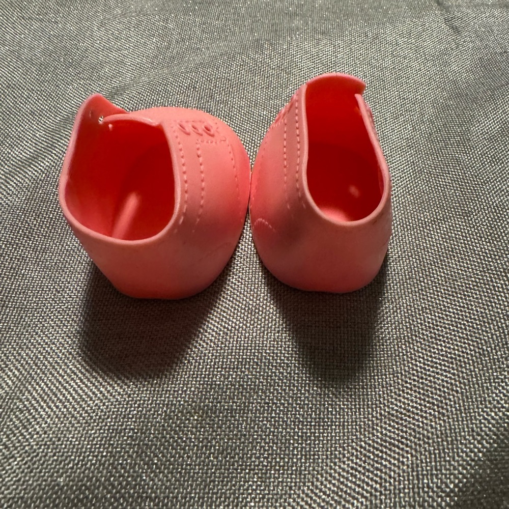 2 pairs of off brand cabbage patch kids doll shoes pink & white - Picture 3 of 6